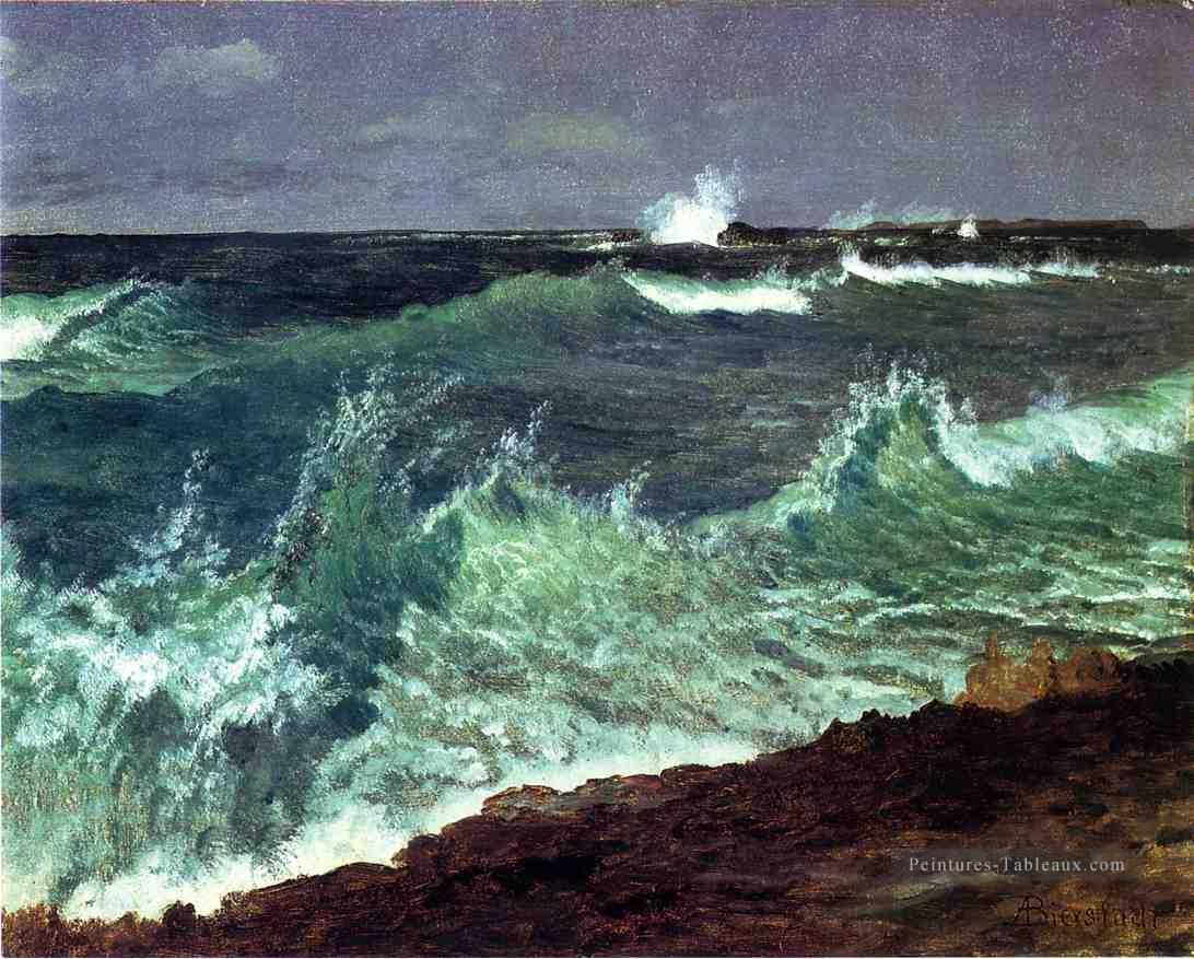 Paysage marin luminisme paysage marin Albert Bierstadt Plage Peintures à l'huile